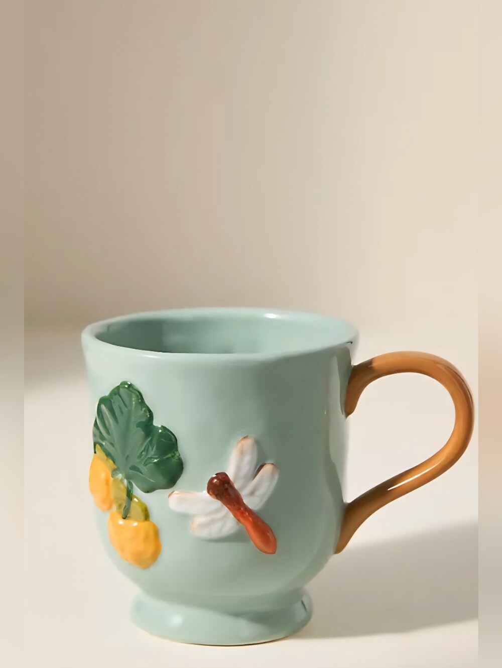 Anthropologie, Faye Icon Stoneware Mug: Fall Edition In Sky - Picture 3 of 3
